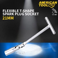 Kunci Busi Flexible T Shape Spark Plug Socket 21mm American Tool 8957958