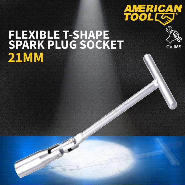Flexible T Shape Spark Plug Socket 21mm American Tool 8957958