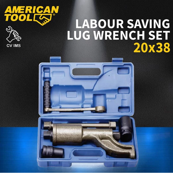 Labour Saving Lug Wrench Set (Long Type) 20x38 American Tool 8957973
