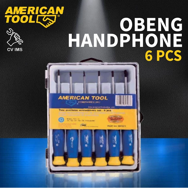 Obeng Presisi HP Precision Torx Set 6pcs American Tool 8957671
