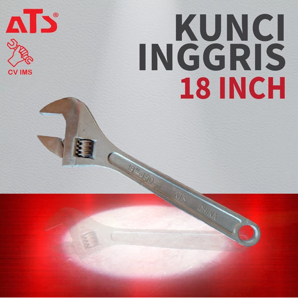 Kunci Inggris / Adjustable wrench 18" ATS