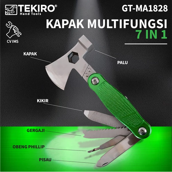 Kapak Multifungsi 7 in 1 GT-MA1828 TEKIRO