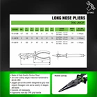 Tang Lancip / Long Nose Pliers 4.5 inch / 6 inch / 8 inch TEKIRO 2
