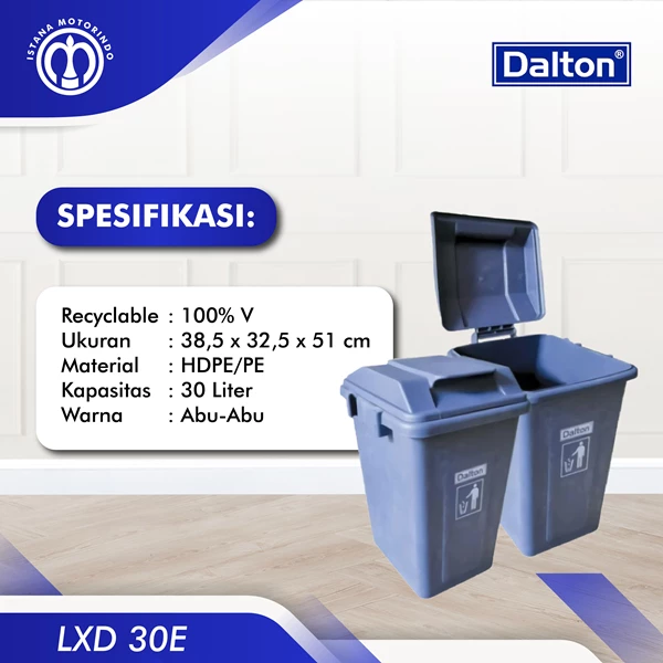 Tempat Sampah 30 Liter Dalton LXD 30E