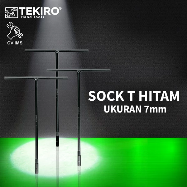 Kunci Sock T Hitam 7mm TEKIRO WR-TT0231