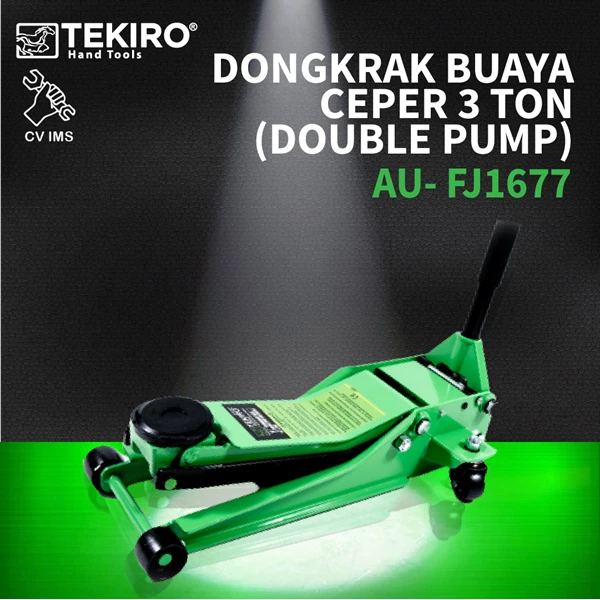 Hydraulic Jack Double Pump Low Profile TEKIRO AU-FJ1677