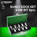 Kunci Sock Star Bit Set TEKIRO 9pcs 1/2"  SC-SB0636 1