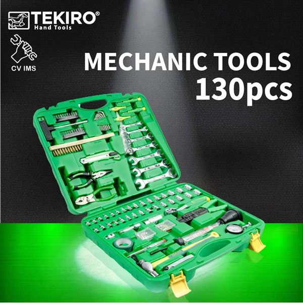 Mechanic Tools Set TEKIRO 130pcs Plastic