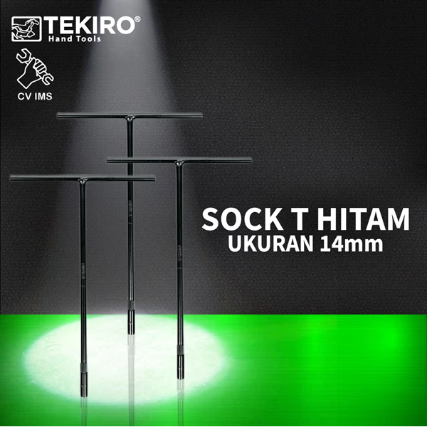Kunci Sock T Hitam 14mm TEKIRO WR-TT0238