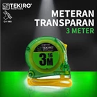 Meteran Roll Transparan TEKIRO 3 Meter GT-MT1718 1
