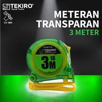 Meteran Roll Transparan TEKIRO 3 Meter GT-MT1718
