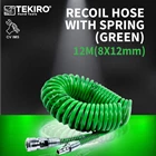 Recoil Hose With Spring Green TEKIRO 12M 8x12mm AT-RH1125 1