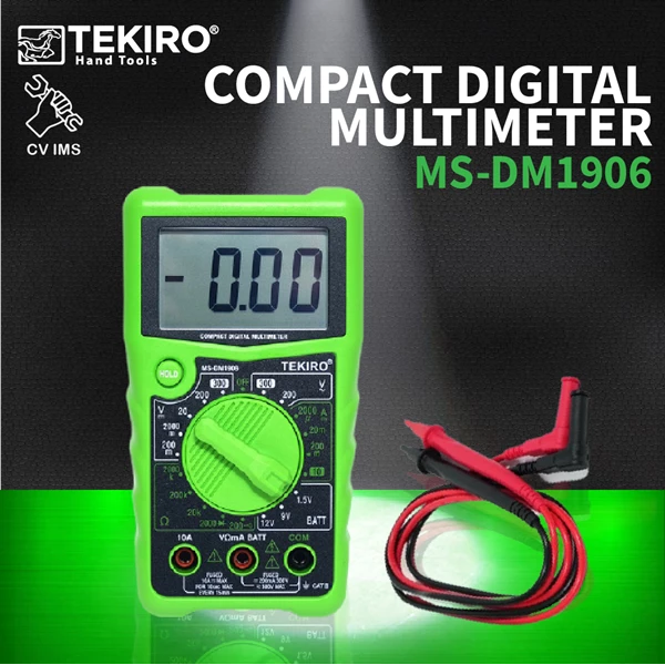 Avometer Compact Digital Multimeter TEKIRO MS-DM1906
