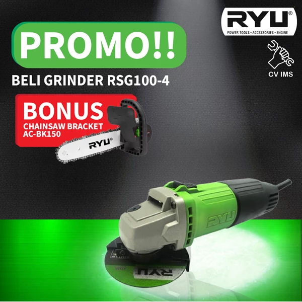 Hand Grinding Machine RYU RSG 100-4 Bonus Chainsaw bracket