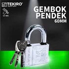 Padlock Short 60mm TEKIRO GT-PL1434 1