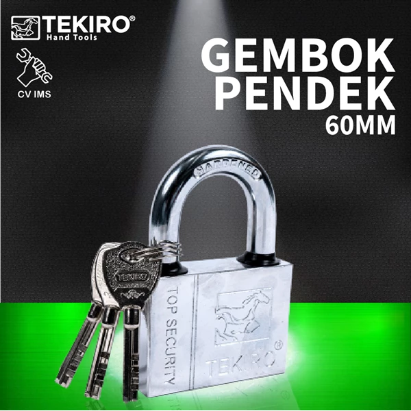 Padlock Short 60mm TEKIRO GT-PL1434