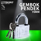 Padlock Short 70mm TEKIRO GT-PL1435 1