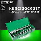 Kunci Sock Set 18pcs 3/4
