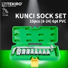 Kunci Sock Set 10pcs 1/2" 8-24mm 6PT PVC TEKIRO SC-SE0604 1