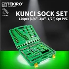 Kunci Sock Set 120pcs 1/4