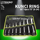 Kunci Ring Set 8pcs 75° (6-24mm) TEKIRO WR-SE0304 1