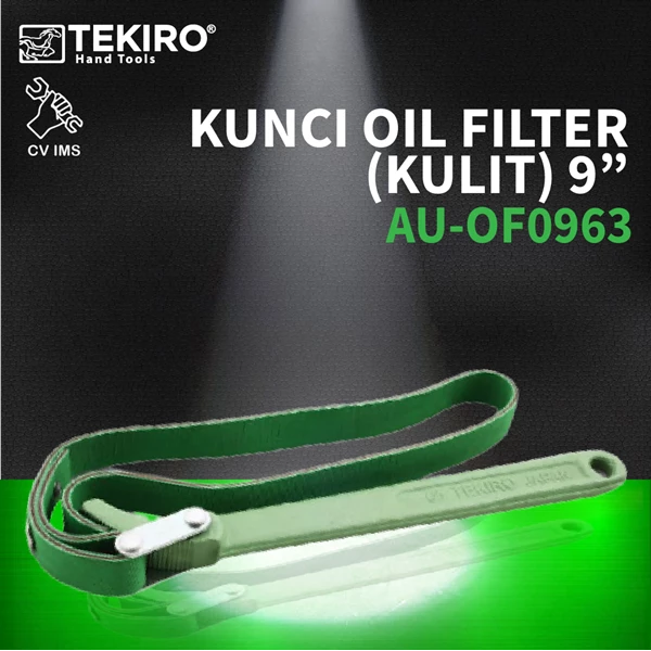 Kunci Oil Filter 9" Kulit TEKIRO AU-OF0963