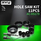 Hole Saw Kit 11pcs RYU AC-HS179 1