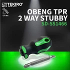 Screwdriver TPR Stubby 2 Way TEKIRO SD-SS1466 1