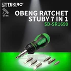 Obeng Ratchet Stubby 7 In 1 TEKIRO SD-SR1699 1