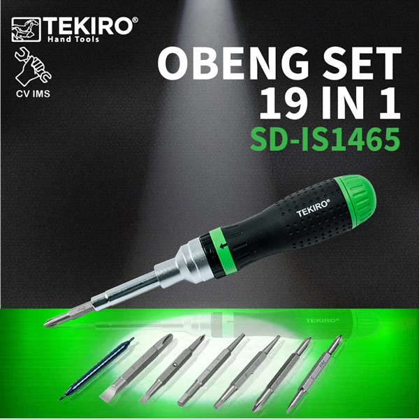 Screwdriver Set 19 In 1 TEKIRO SD-IS1465