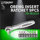 Obeng Insert Ratchet Set 9pcs TEKIRO 1