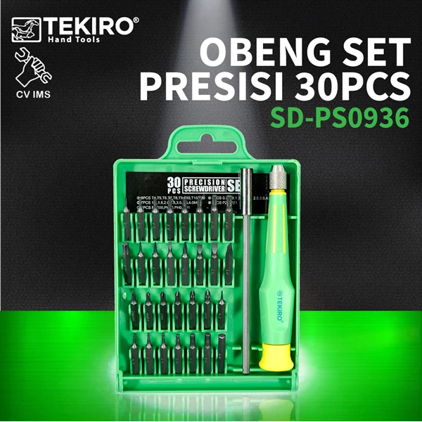 Obeng Set Presisi 30PCS TEKIRO SD-PS0936